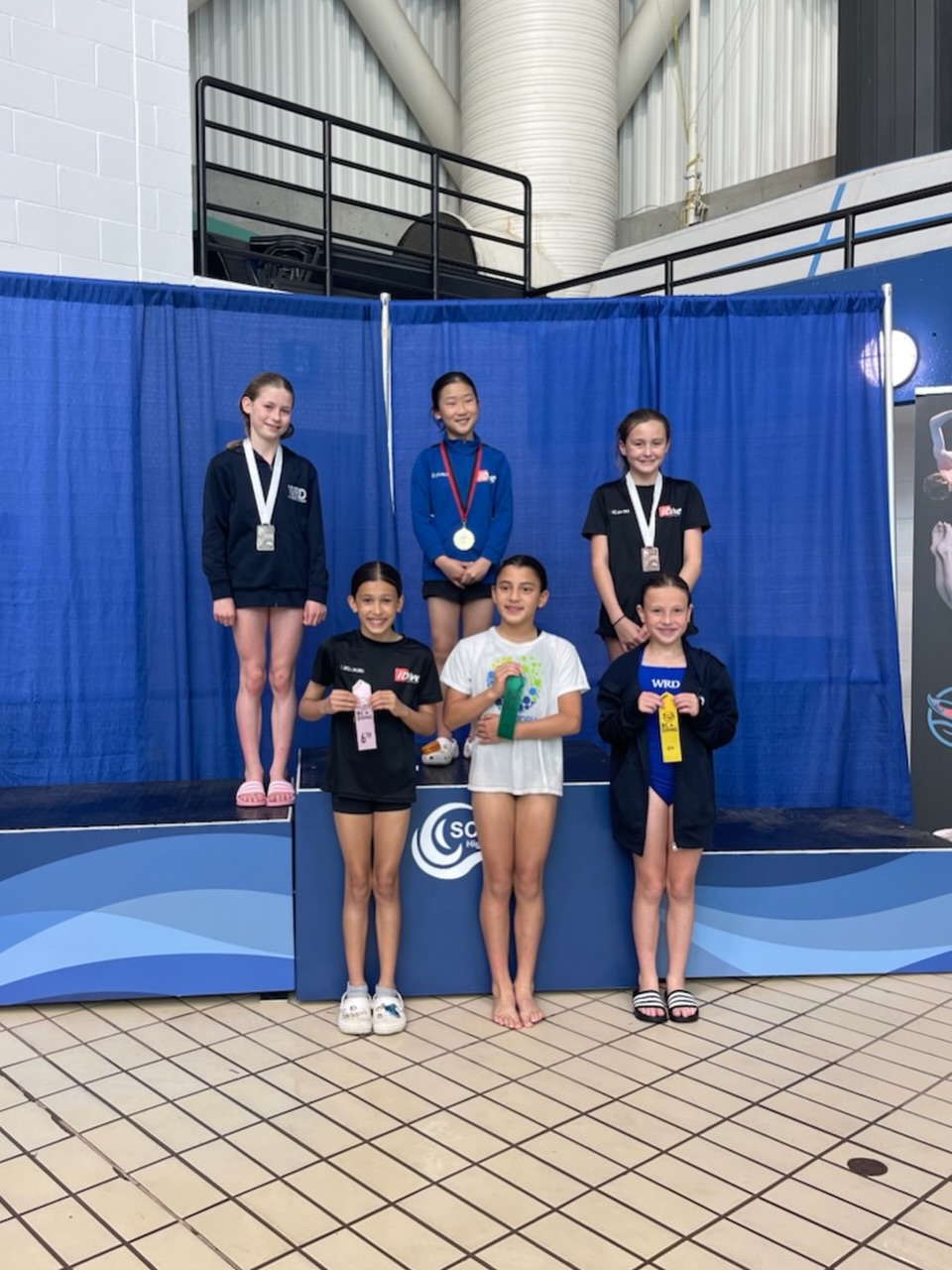 Results from day 1 of summer provincials! Girls D 1mt: Samia 2nd 🥈 Annia 4th Ariella 7th Emily 8th G …